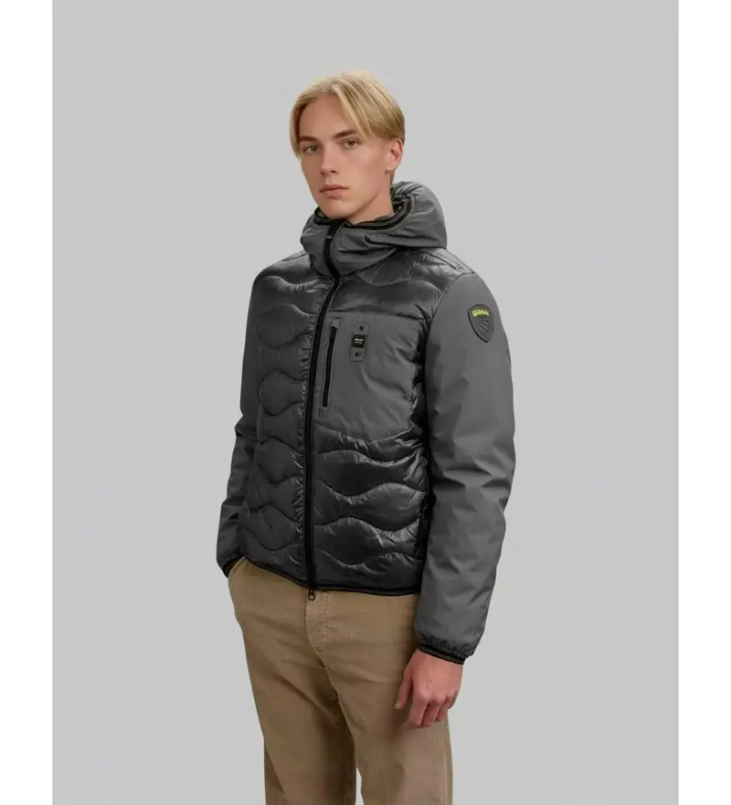 per uomo 25WBLUC08078 piumino grigio Albert (XXL), Casual, Poliestere