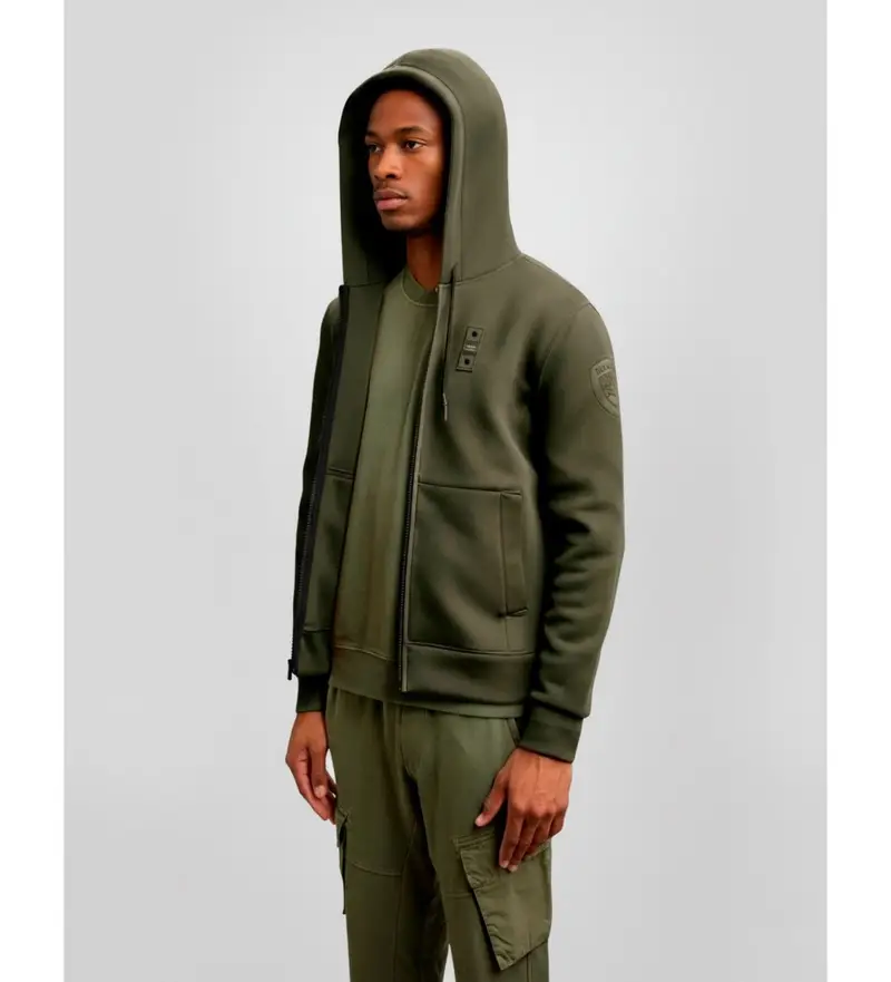 per uomo. 25WBLUF02093 Felpa Green Colby (XXL), Casual, Verde, Poliestere