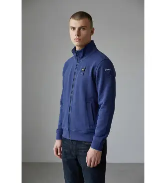 per uomo 26SBLUF01239 Felpa blu City New (M), Casual, Cotone