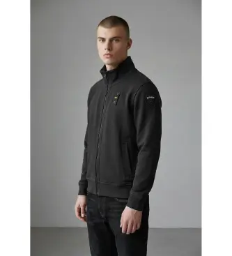 per uomo 26SBLUF01239 Felpa nera City New (S), Nero, Casual, Cotone Giallo