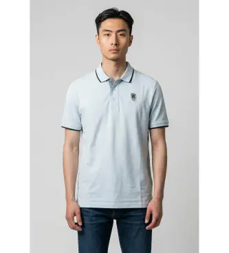 per uomo 26SBLUT02288 Polo Blue Damon (S), Casual, Cotone, Manica corta