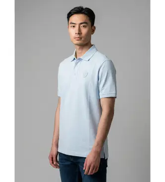 per uomo 26SBLUT02298 Polo Blue Albans (S), Casual, Cotone, Manica corta Blu