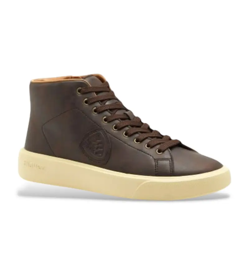 per uomo F5BUCK08 Sneakers in pelle marrone Buck (41), Basso, Stringhe, Casual