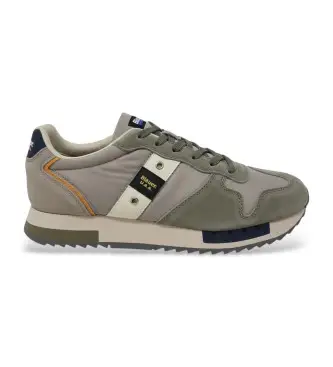 per uomo S6QUEENS01 Sneakers verdi Queens 01 (41), Pelle, Basso, Stringhe, Casual, Verde