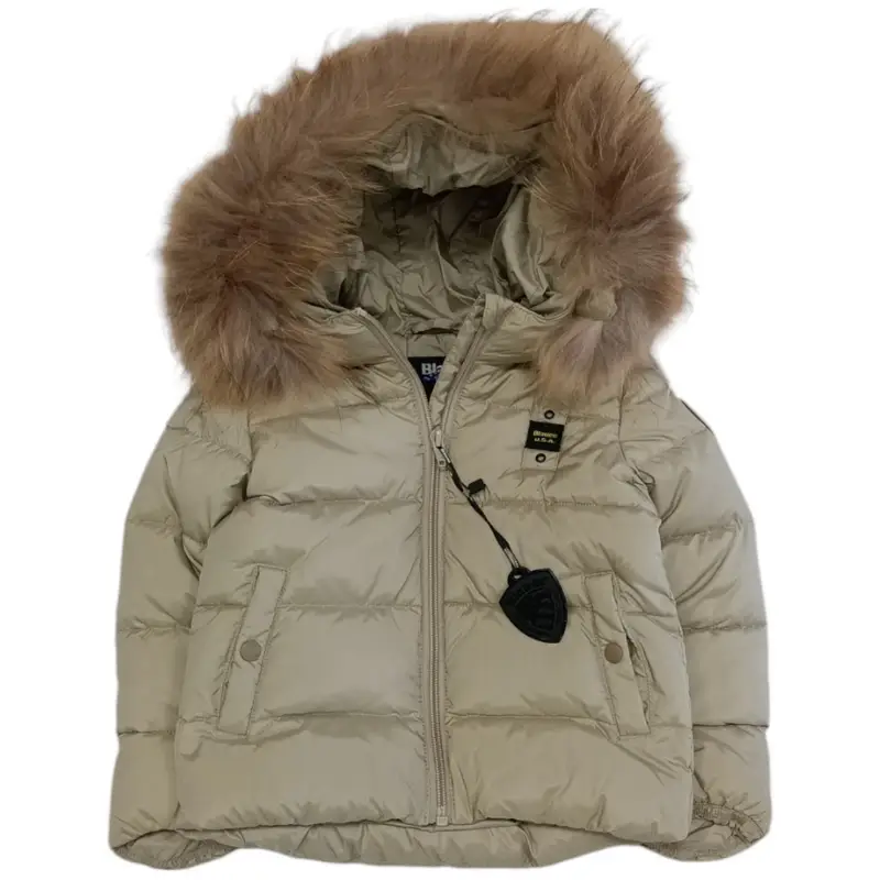 Blauer - Piumino 301 Beige C/pelliccia 24WBBXC02550