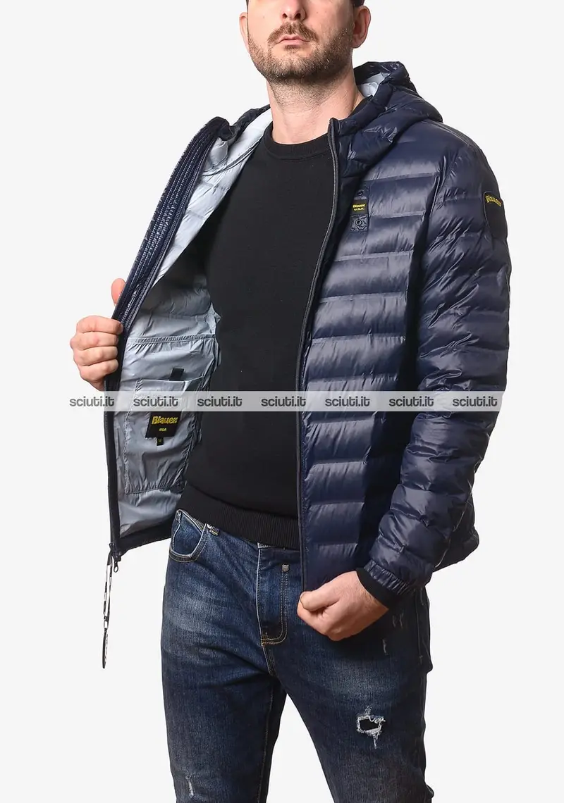 Piumino Blauer uomo blu scuro leggero Charles