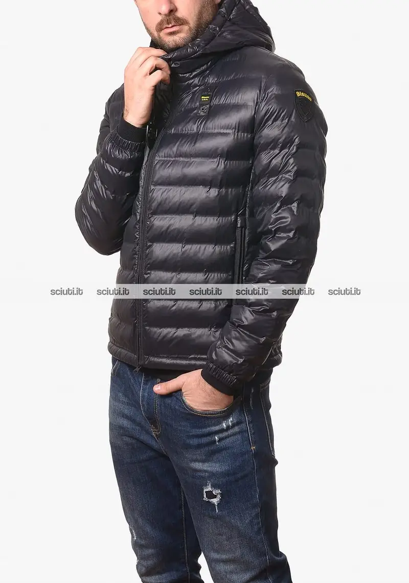 Piumino Blauer uomo nero leggero Charles