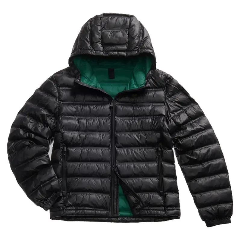 PIUMINO CON CAPPUCCIO IN OVATTA CHARLES Nero