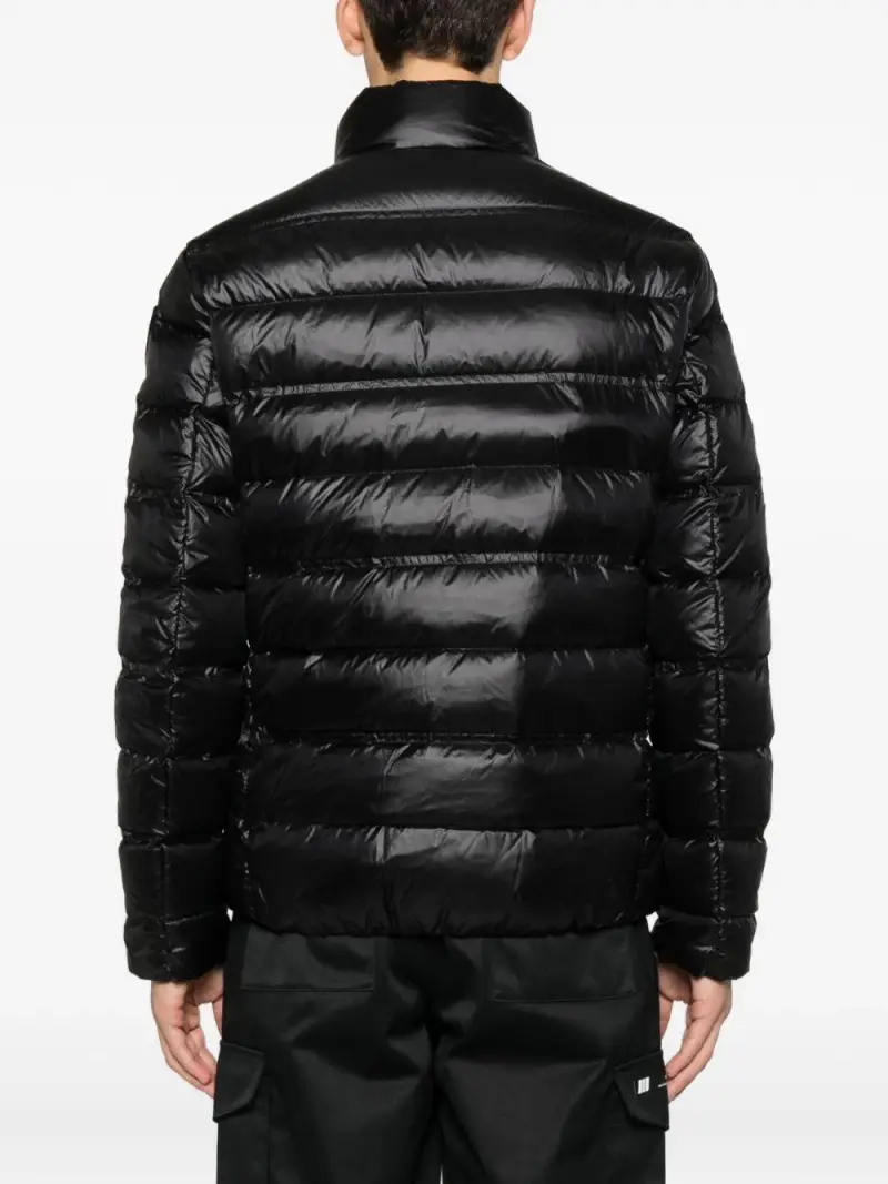 Piumino con zip nero miniatura 3