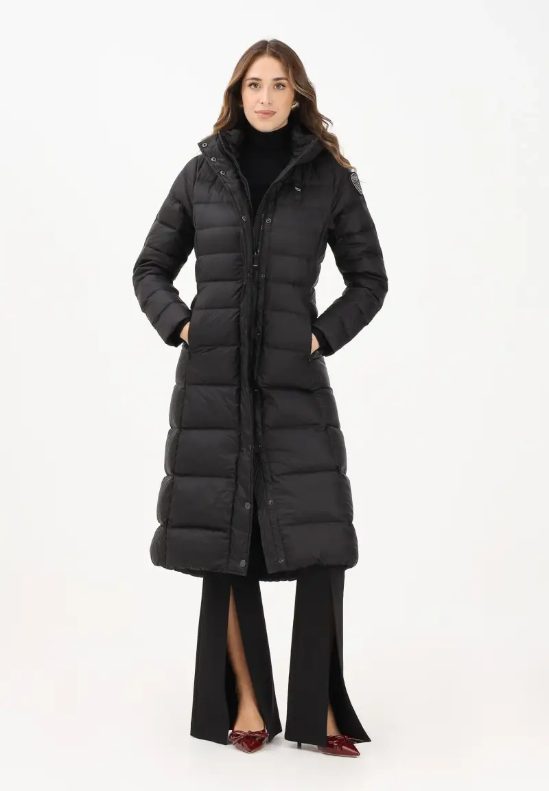 Piumino lungo ANITA nero da donna miniatura 2