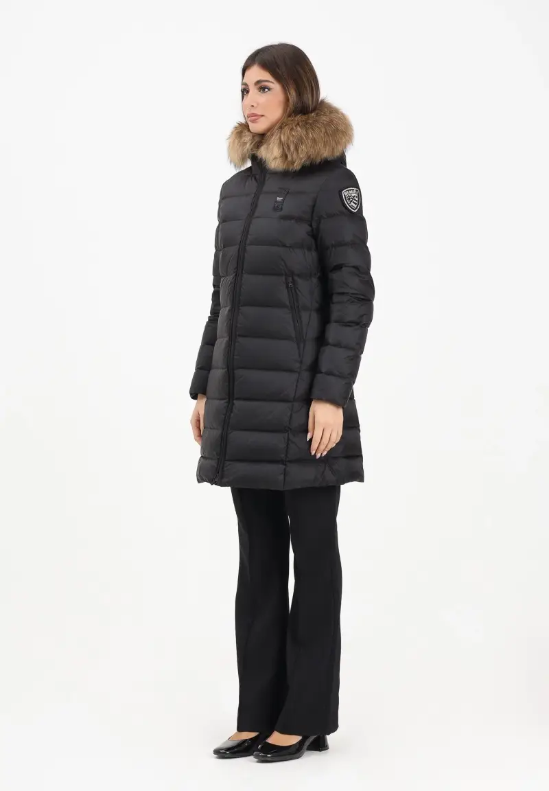 Piumino lungo KRISTIN nero da donna