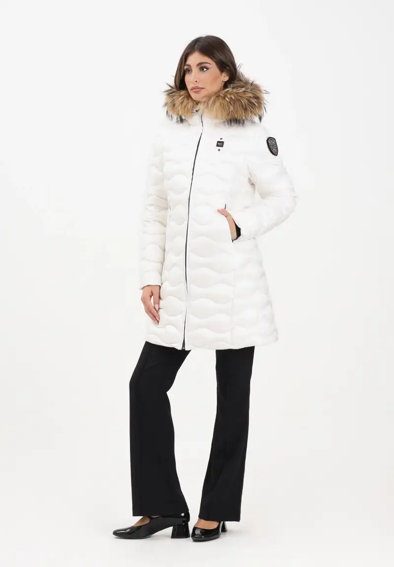 Piumino lungo LYNEL bianco da donna miniatura 2