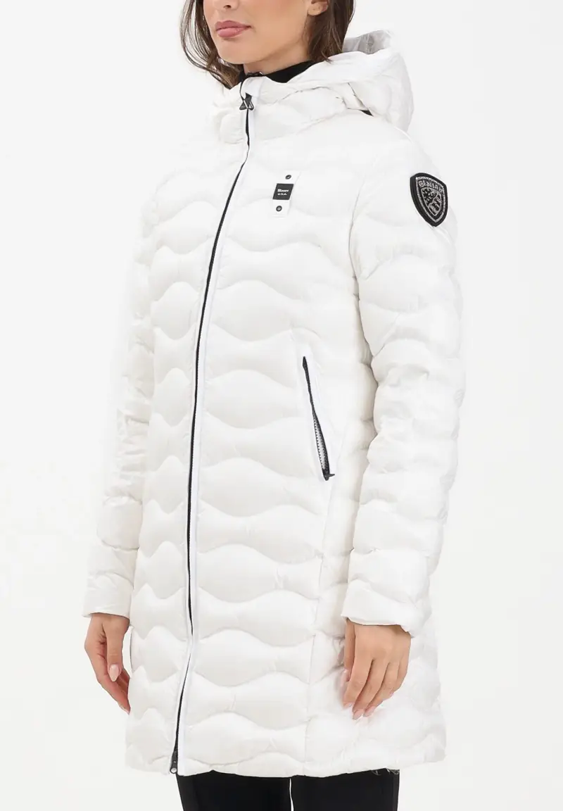 Piumino lungo LYNEL bianco da donna miniatura 3