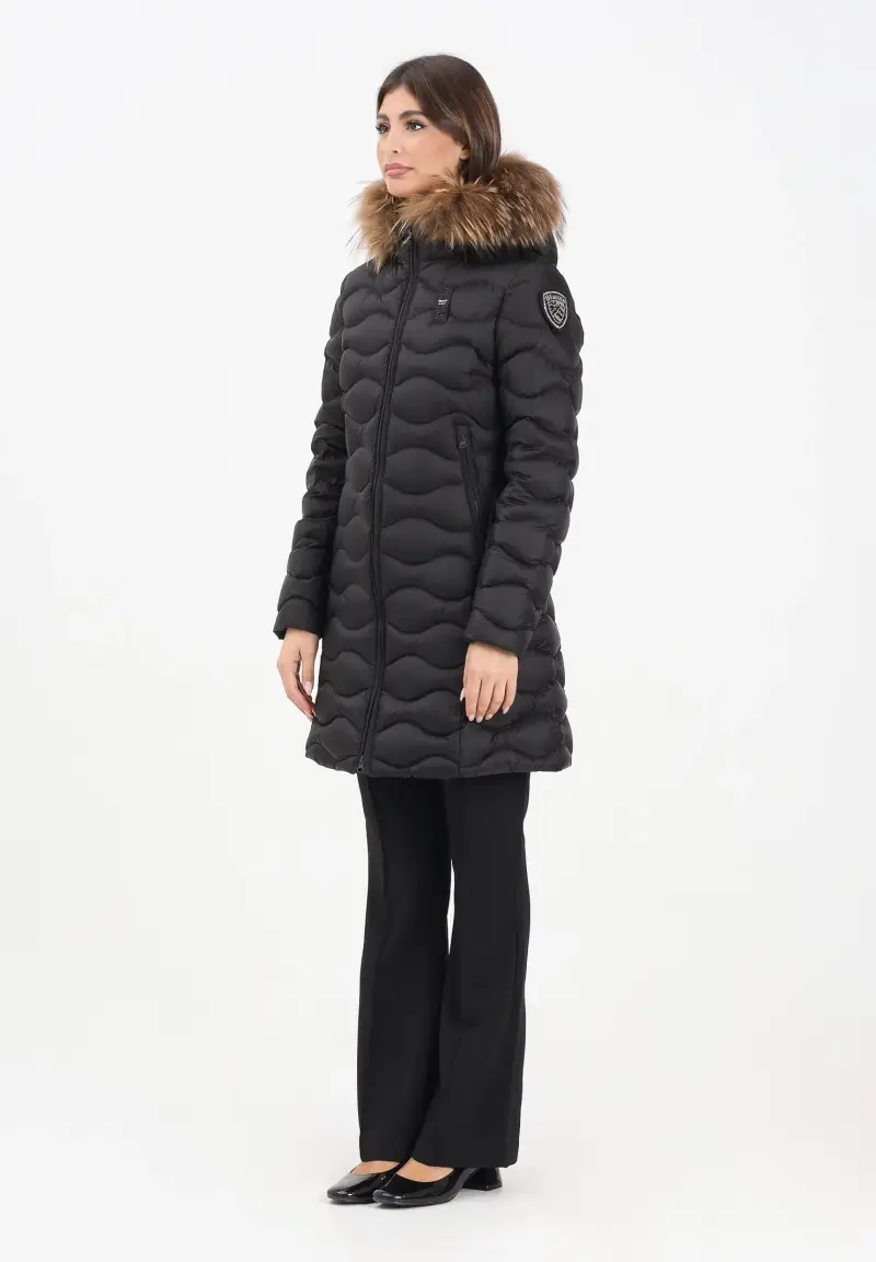 Piumino lungo LYNEL nero da donna