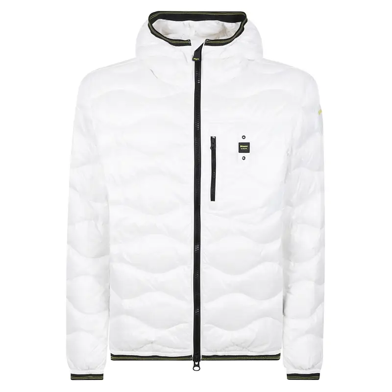 piumino uomo ad onde bianco