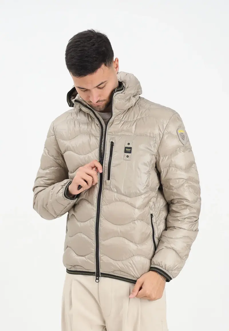Piumino WAVE beige da uomo miniatura 2