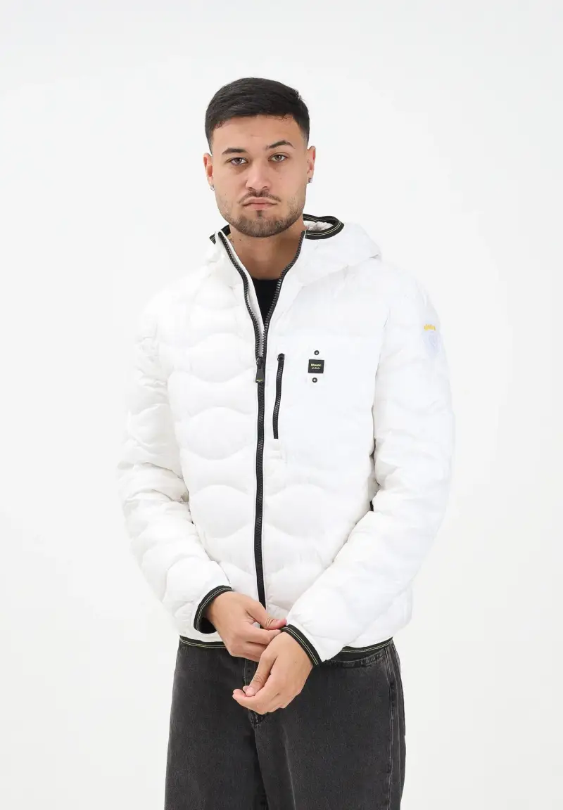 Piumino WAVE bianco da uomo miniatura 2