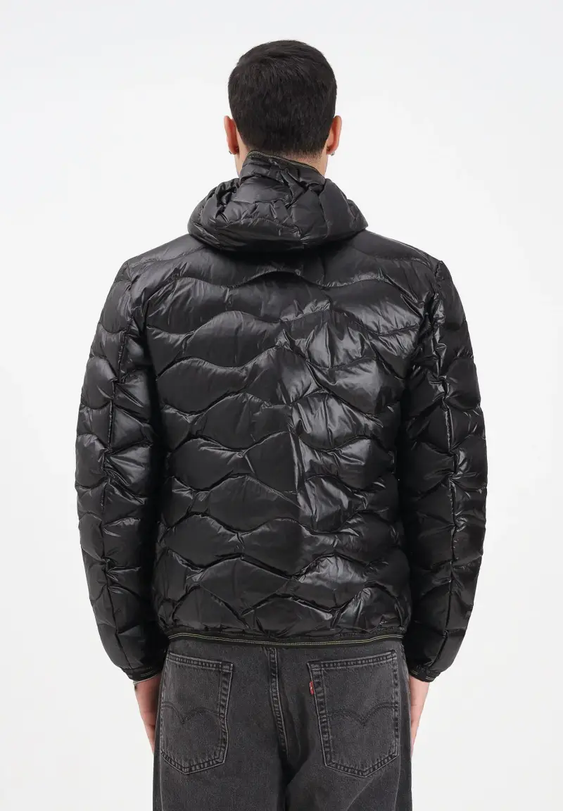 Piumino Wave nero da uomo miniatura 3