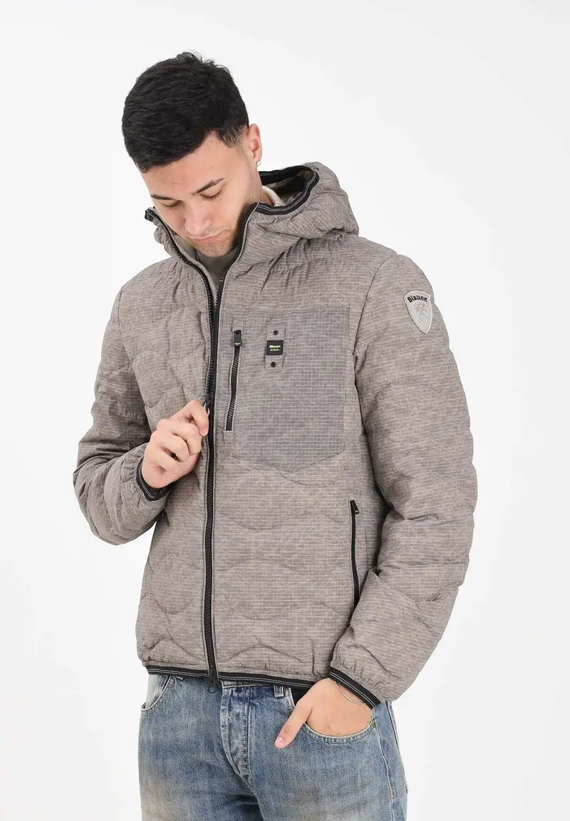 Piumino WAX AD ONDE WAVE beige da uomo miniatura 2