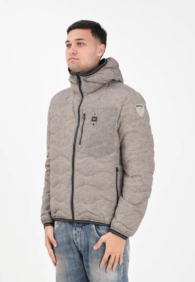 Piumino WAX AD ONDE WAVE beige da uomo