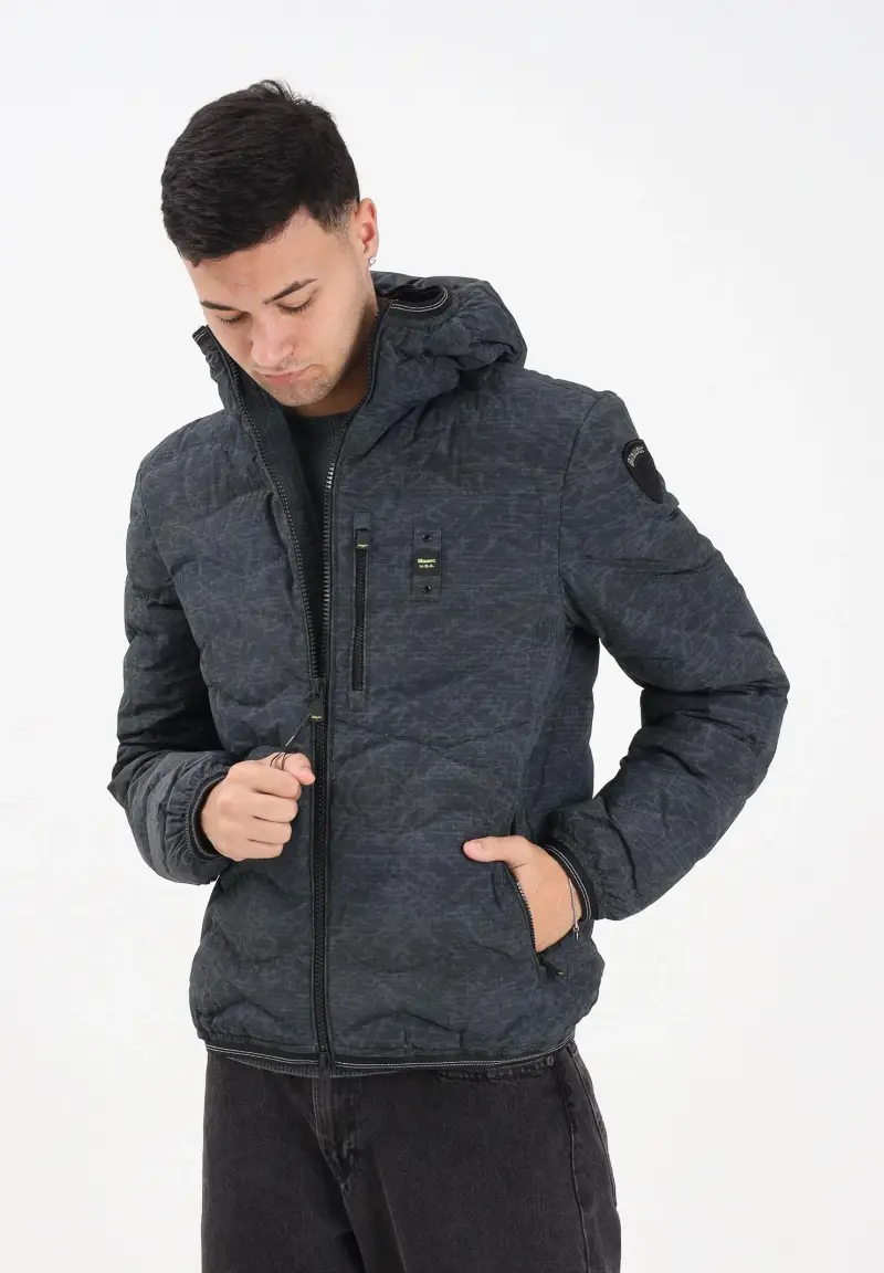 Piumino WAX AD ONDE WAVE nero da uomo miniatura 2