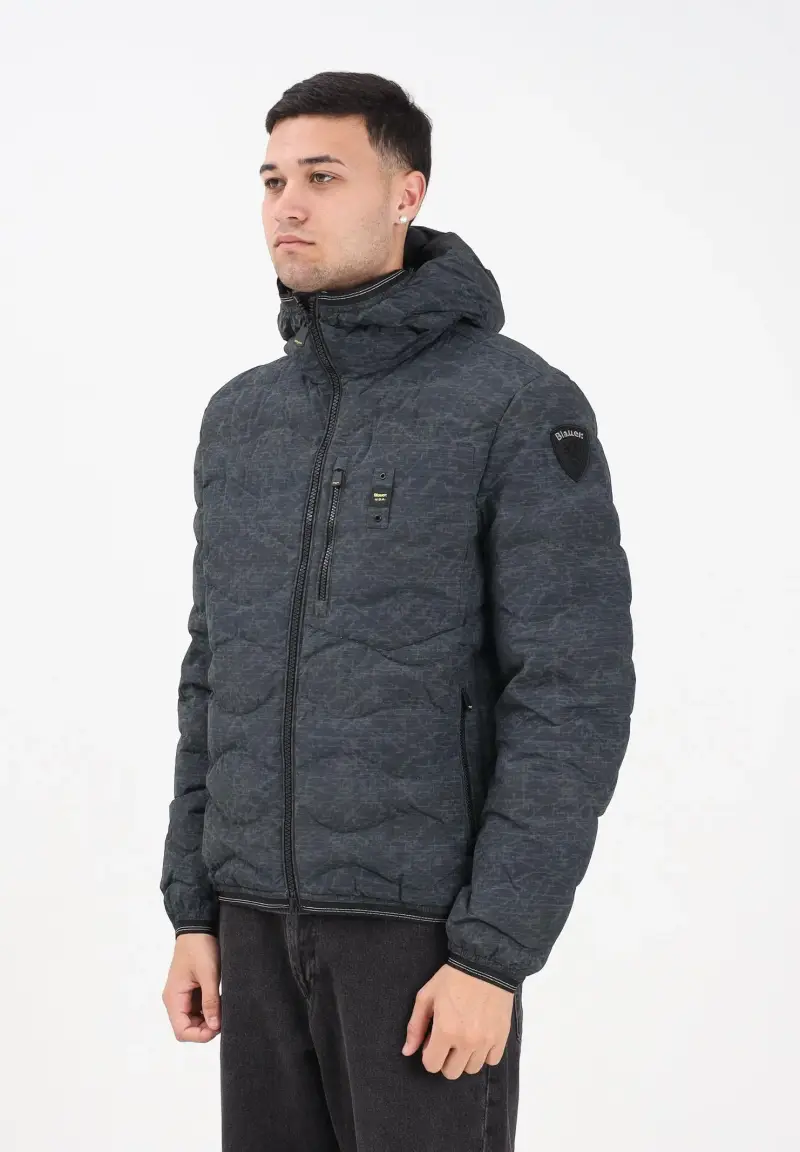 Piumino WAX AD ONDE WAVE nero da uomo