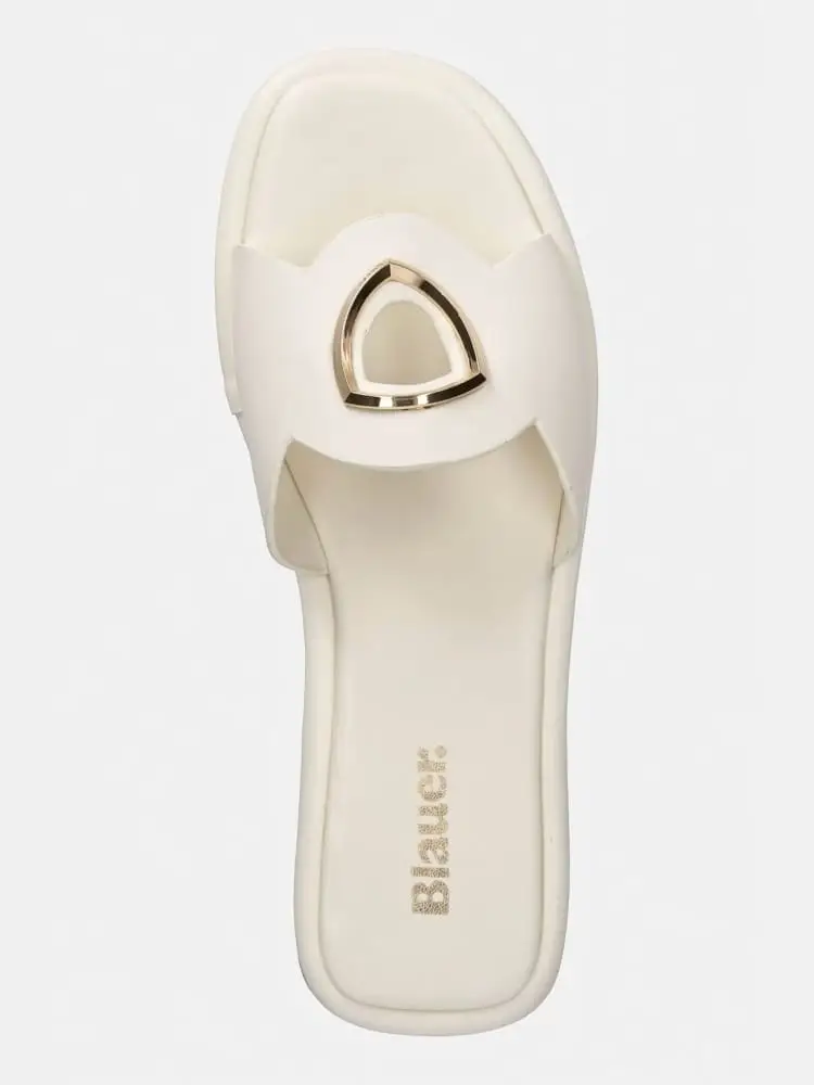 scarpe crema donna logo sul davanti miniatura 2