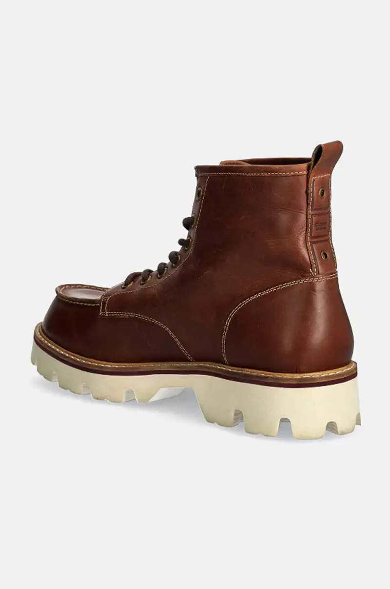 scarpe in pelle RUSK uomo colore marrone F4RUSK03.LEP miniatura 3