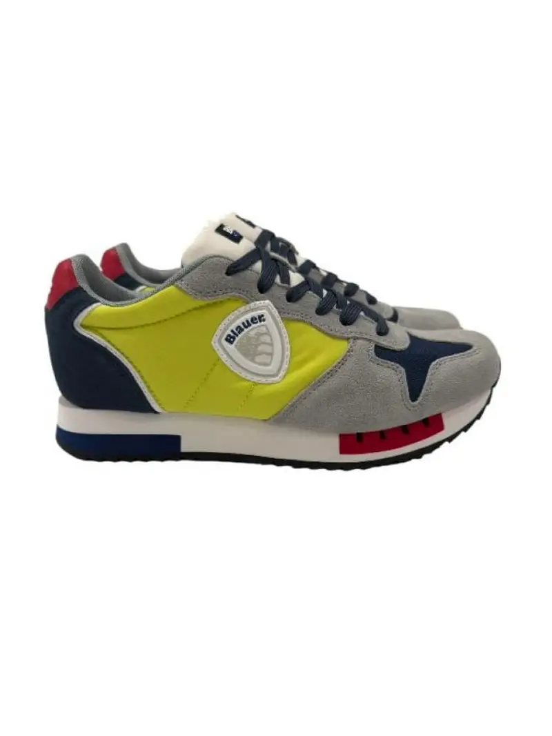 Blauer scarpe lime uomo in tessuto logo scudetto sul lato