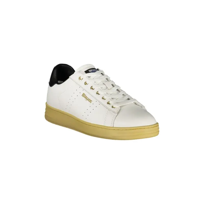 Scarpe Sneakers Uomo Bianche con Dettagli Neri / Bianco miniatura 2