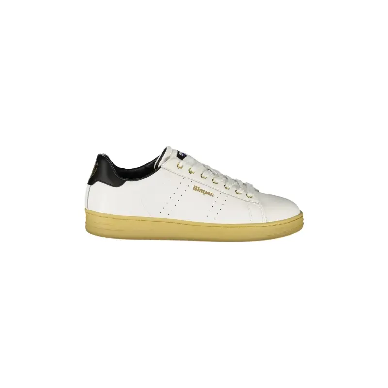 Scarpe Sneakers Uomo Bianche con Dettagli Neri / Bianco