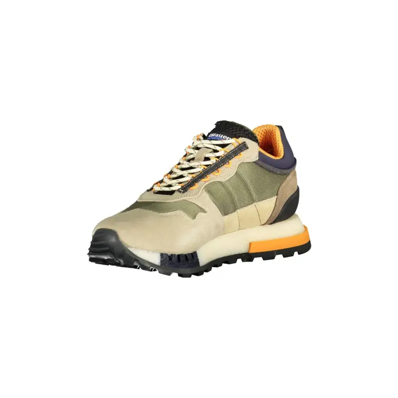 Scarpe Sneakers Uomo Verdi con Dettagli a Contrasto / Verde miniatura 3