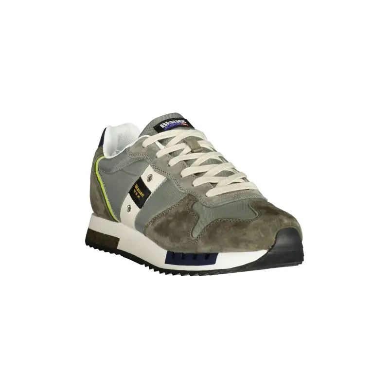 Scarpe Sportive Uomo Verdi con Lacci e Dettagli a Contrasto / Verde miniatura 2