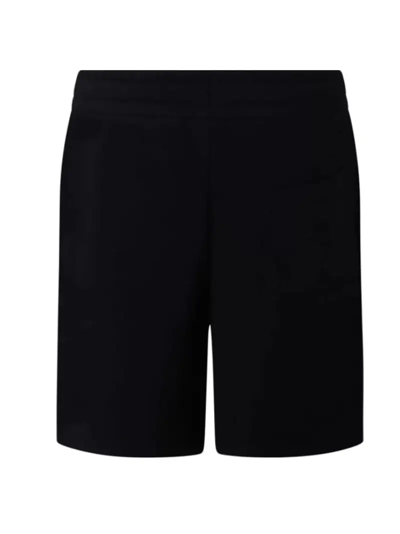 Blauer shorts nero uomo in cotone logo scudetto sul lato miniatura 2