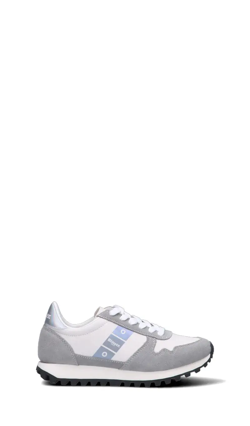 Sneaker donna bianca/grigia in suede Vario