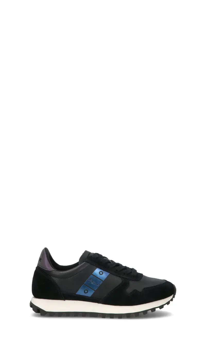 Sneaker donna nera/azzurra in suede Vario