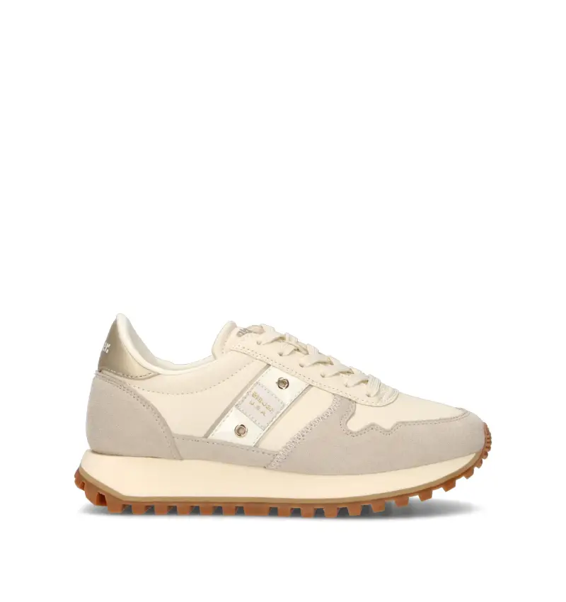 Sneaker donna panna in suede Vario