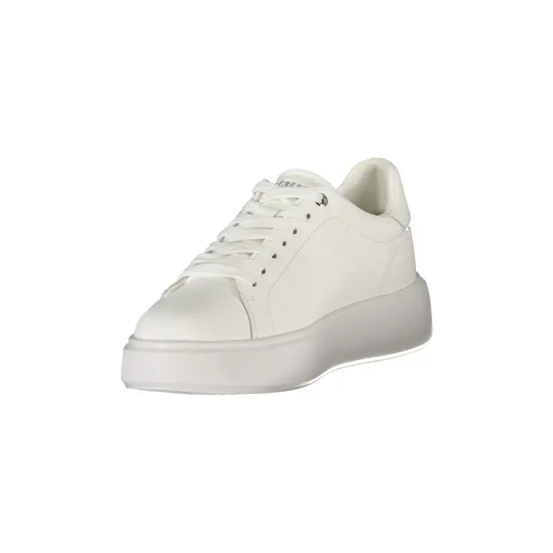 Sneakers Donna Bianche con Lacci e Dettagli a Contrasto / Bianco miniatura 3