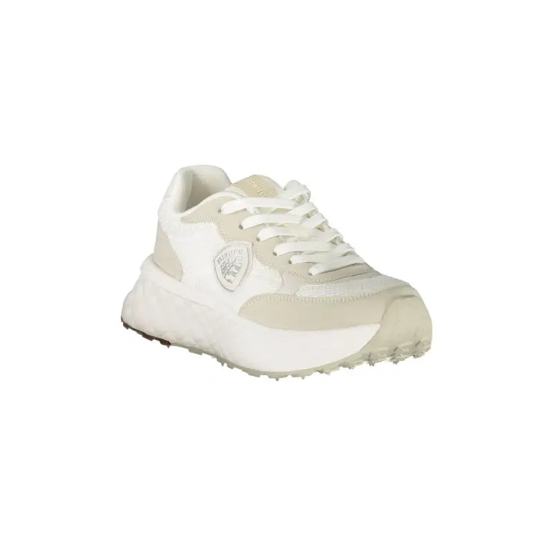 Sneakers Donna Bianche con Lacci e Dettagli a Contrasto / Bianco miniatura 2