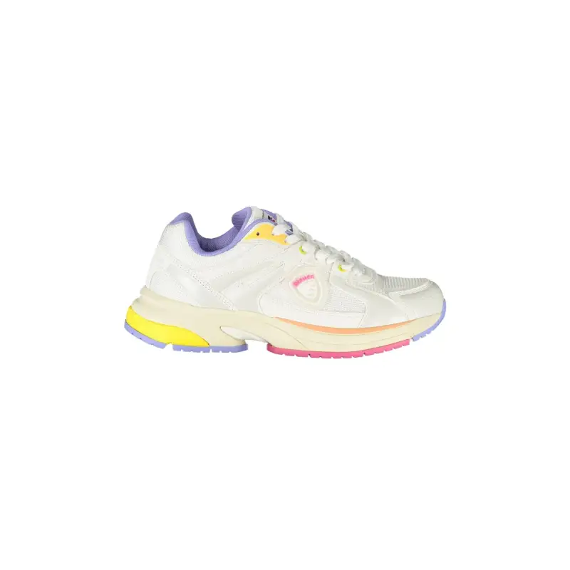 Sneakers Donna Bianche con Lacci e Dettagli in Glicine/Pesca/Fuxia/Giallo / Bianco