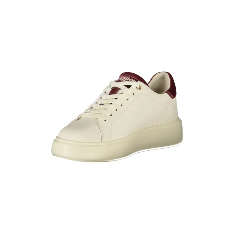 Sneakers Donna Bianche con Lacci e Dettagli in Rosa Antico / Bianco miniatura 3
