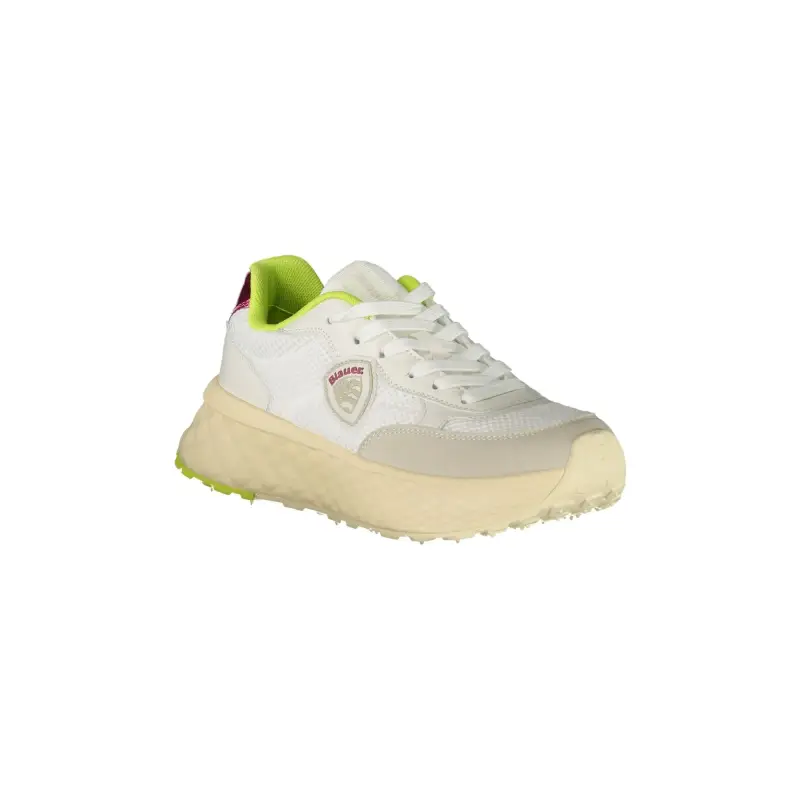 Sneakers Donna Bianche con Lacci e Dettagli Verde/Fuxia / Bianco miniatura 2