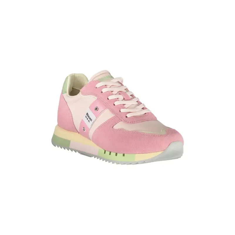 Sneakers Donna Rosa con Lacci e Dettagli a Contrasto / Rosa miniatura 2