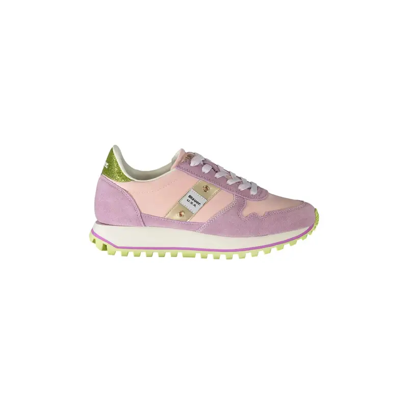 Sneakers Donna Rosa Dettagli a Contrasto