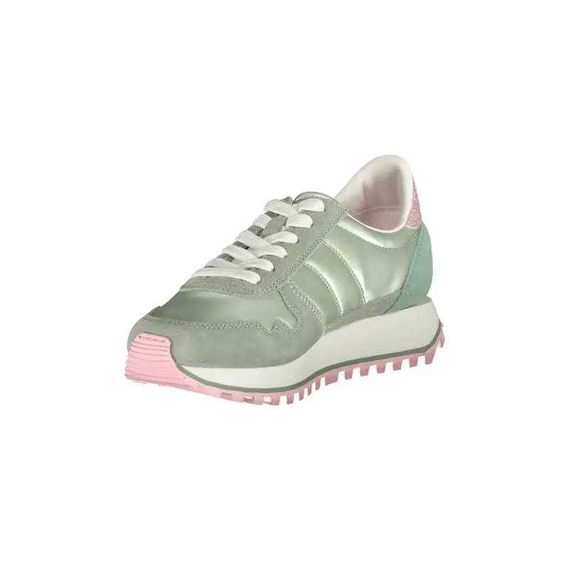 Blauer Sneakers Donna Verde con Dettagli a Contrasto miniatura 3
