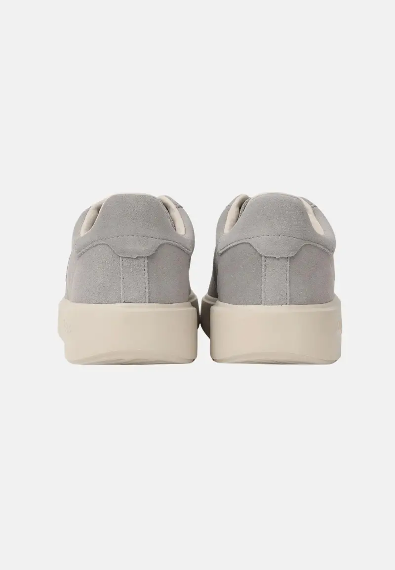 Sneakers grigie da uomo con logo miniatura 2