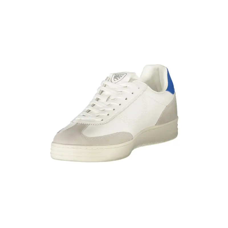 Sneakers Uomo Bianche con Lacci e Dettagli a Contrasto Bianco / Bianco miniatura 3