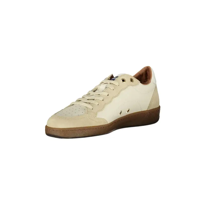 Sneakers Uomo Bianche con Lacci e Dettagli a Contrasto / Bianco miniatura 3