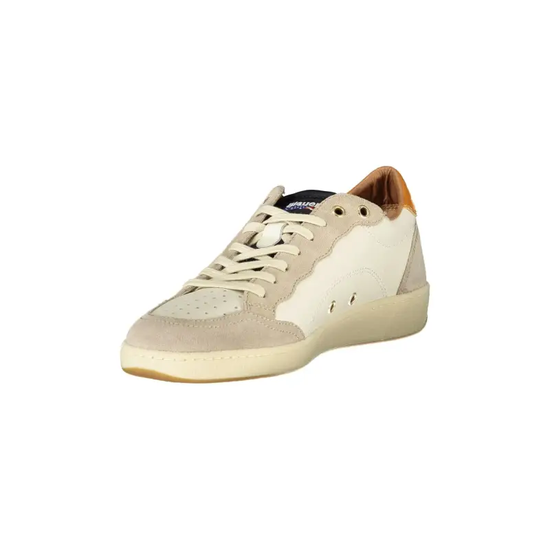 Sneakers Uomo Bianche con Lacci e Dettagli a Contrasto / Bianco miniatura 2