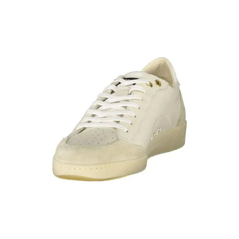 Sneakers Uomo Bianche con Lacci e Dettagli a Contrasto / Bianco miniatura 3